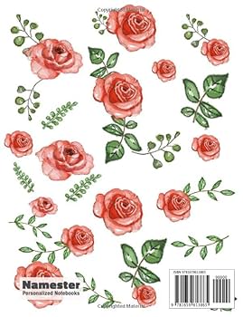 Fouzia: Personalized Notebook with Flowers and First Name